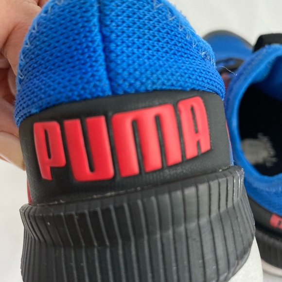 PUMA Pacer Future Splatter Kids Boy’s Blue Runner Sneakers Shoes Size 12C/17.5cm - Picture 10 of 15